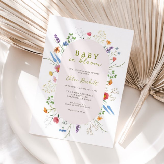 Invitation Baby In Bloom Garden Baby Shower (Créateur téléchargé)
