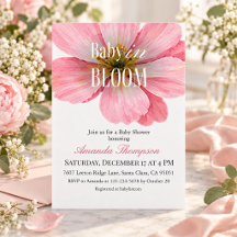 Baby in Bloom Garden Big Flower Girl Baby Shower