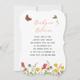 Invitation Baby in Bloom Jardin Floral Baby Shower