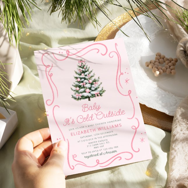 Invitation Baby It's Cold Outside Christmas Baby Shower (Créateur téléchargé)