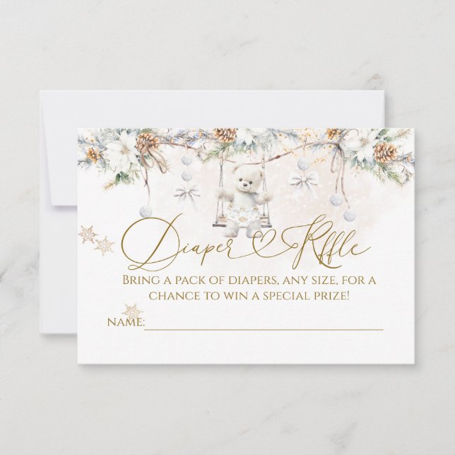 Invitation Baby Its Cold Outside Clothest Line Baby Shower (Devant)