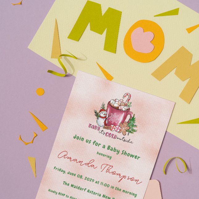 Invitation Baby It's Cold Outside Gender Neutral Baby shower (Créateur téléchargé)