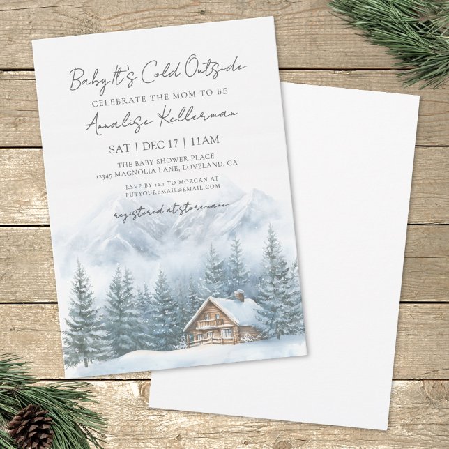 Invitation Baby It's Cold Outside Winter Baby Shower (Baby It's Cold Outside Winter Baby Shower Invitation)
