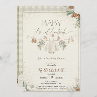Invitation Baby It's Cold Outside Winter Baby Shower 