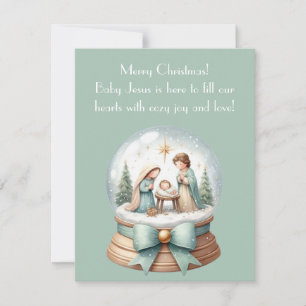 Invitation Baby Jesus & Cosy Joy Greeting Card