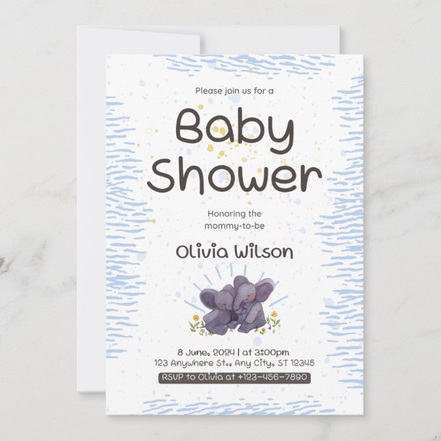 Invitation Baby Love Celebration Vibes (Devant)