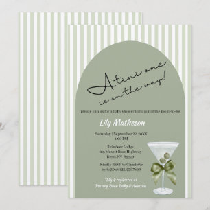 Invitation Baby Martini 'tini-one' Baby Shower