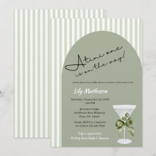 Invitation Baby Martini 'tini-un' Baby Shower