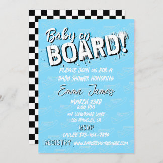 Invitation Baby on Skateboard Chaussures - Garçon -