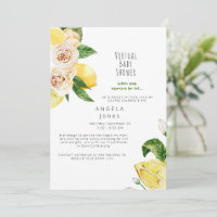 Baby Perspective Cute Lemons Baby shower virtuel