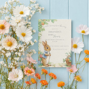 Invitation Baby Peter Rabbit Garden Baby shower
