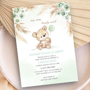 Invitation Baby-Shour Ourson en Peluche