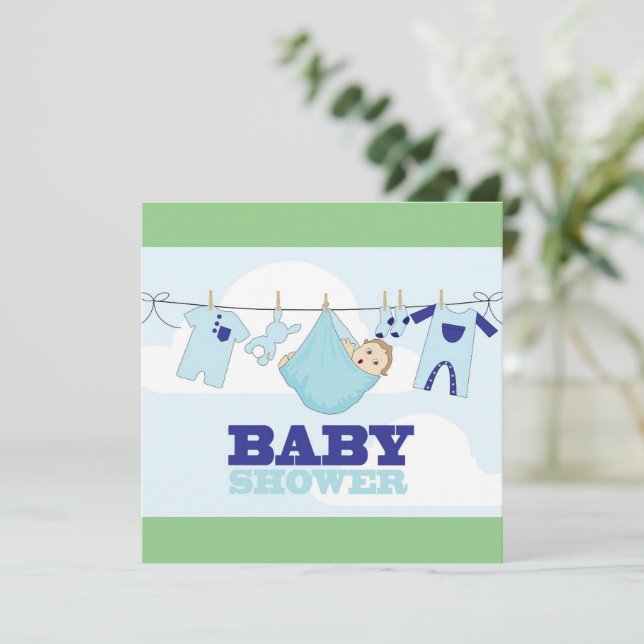 invitation baby shower (Debout devant)