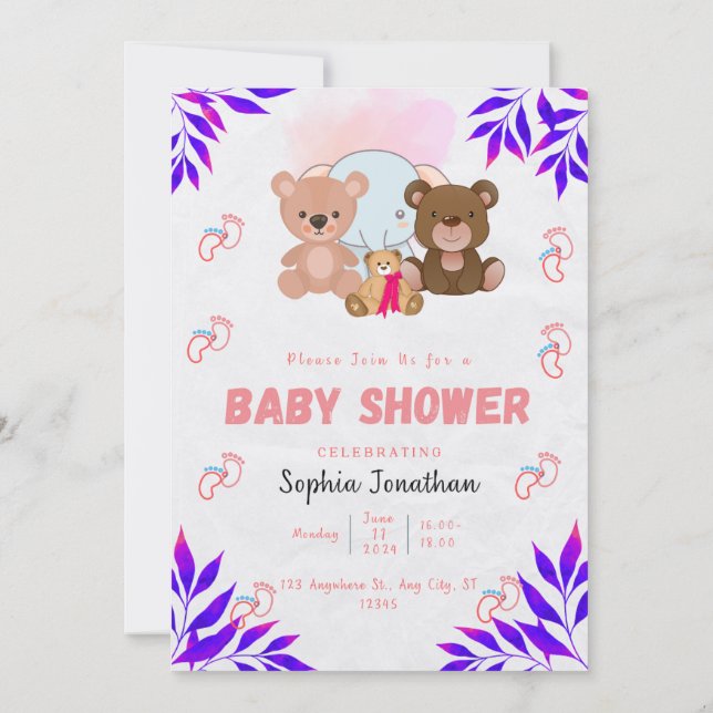 Invitation Baby shower (Dos)