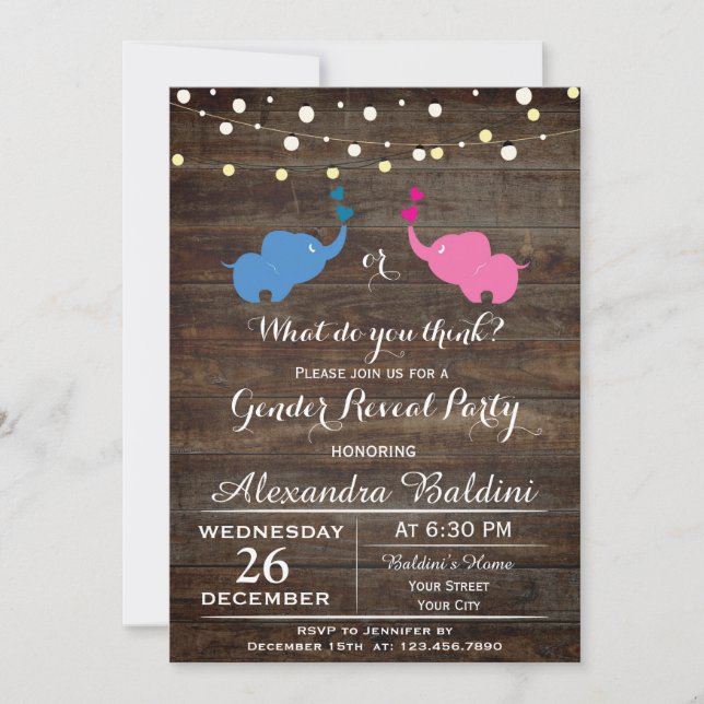 Invitation baby shower (Devant)