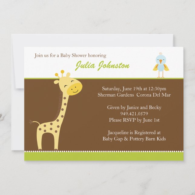 Invitation Baby shower (Devant)
