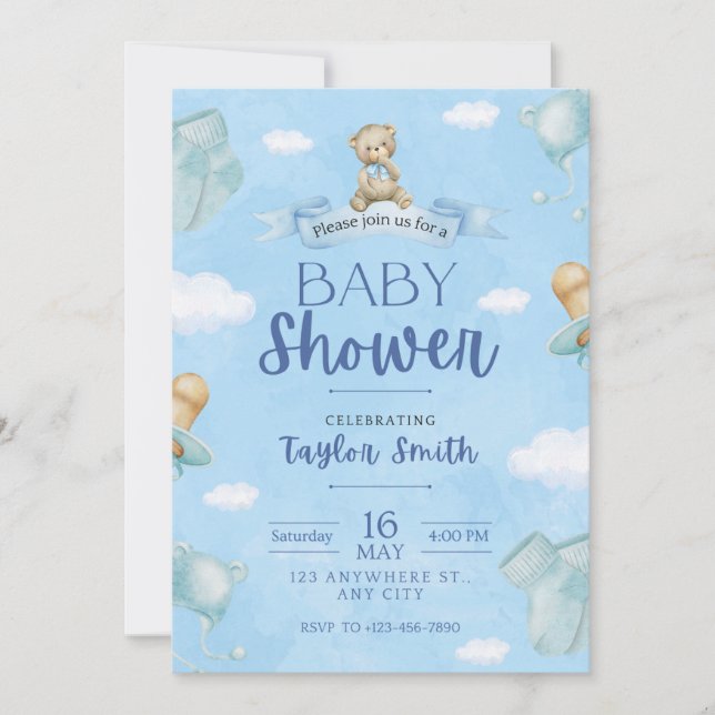 Invitation Baby shower (Devant)