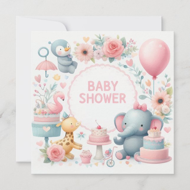 Invitation baby shower (Devant)
