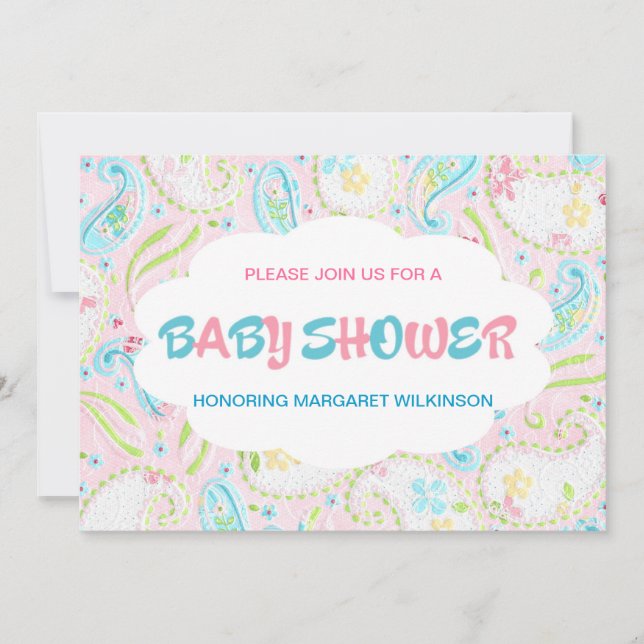 Invitation Baby shower (Devant)