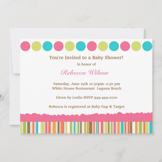 Invitation Baby shower (Devant)