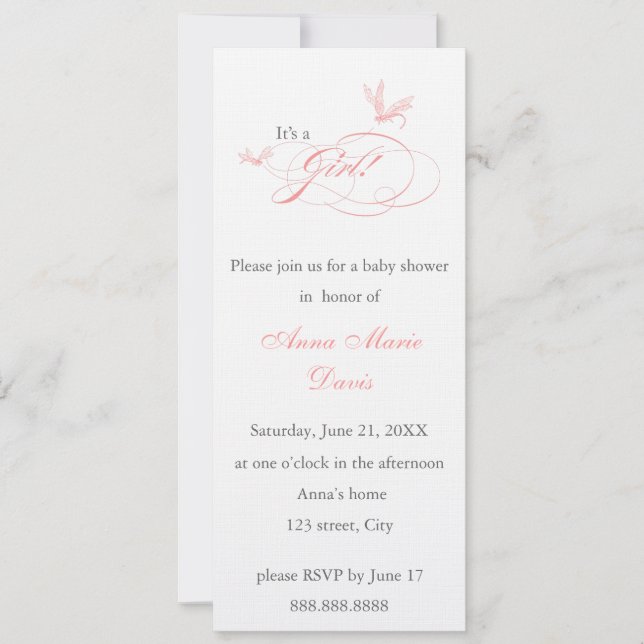 Invitation baby shower (Devant)