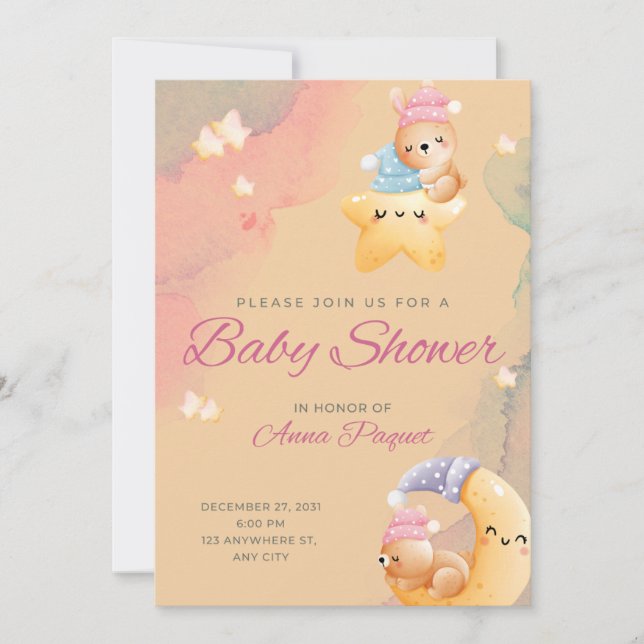 Invitation Baby shower (Devant)