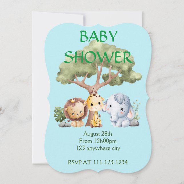 INVITATION BABY SHOWER (Devant)