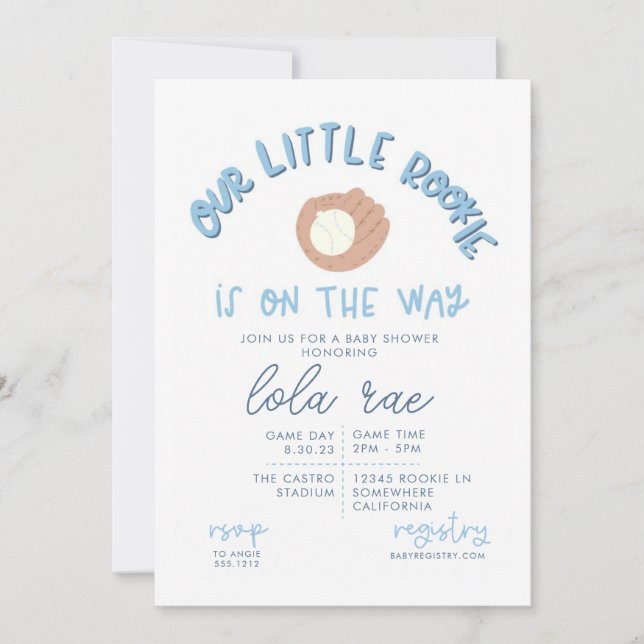 INVITATION baby shower (Devant)