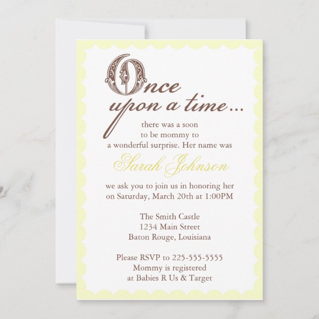 Invitation Baby shower (Devant)