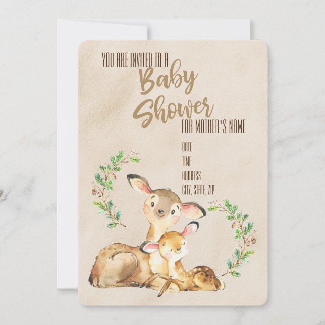 Invitation Baby shower (Devant)