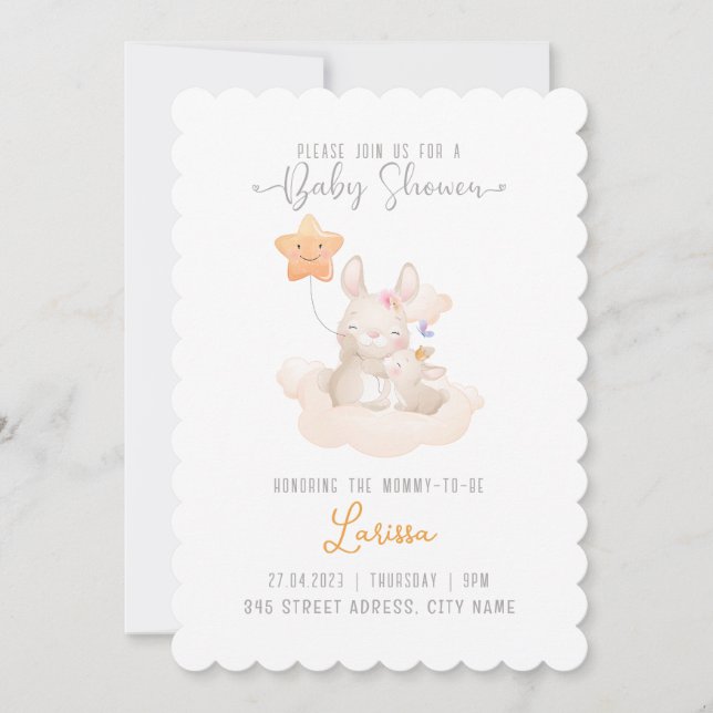 Invitation Baby shower (Devant)