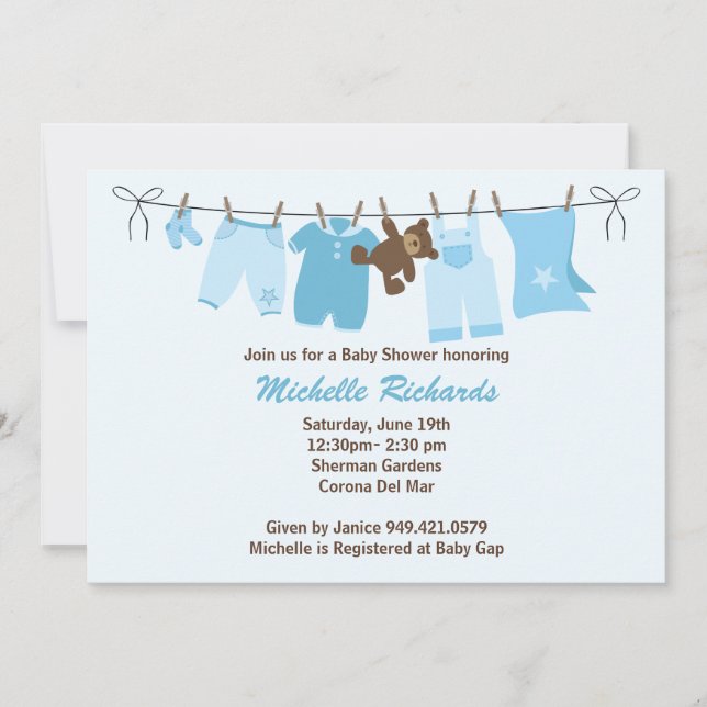 Invitation Baby shower (Devant)