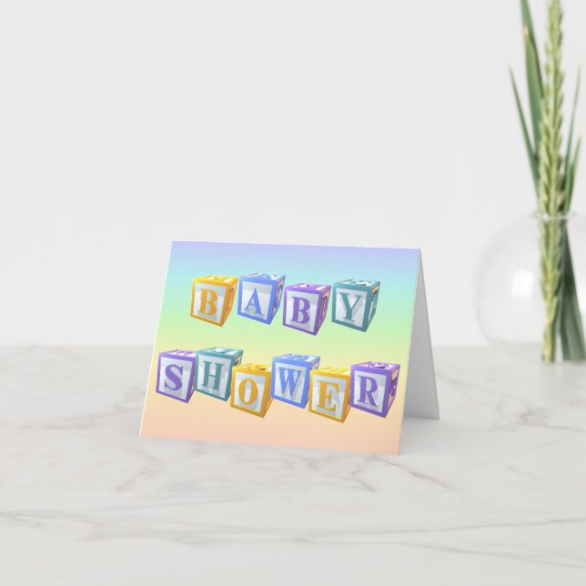 invitation baby shower (Devant)