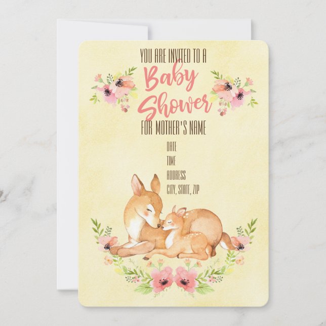 Invitation Baby shower (Devant)