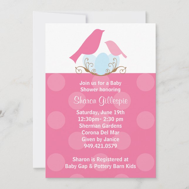 Invitation baby shower (Devant)