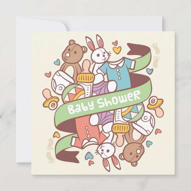 Invitation baby shower (Devant)