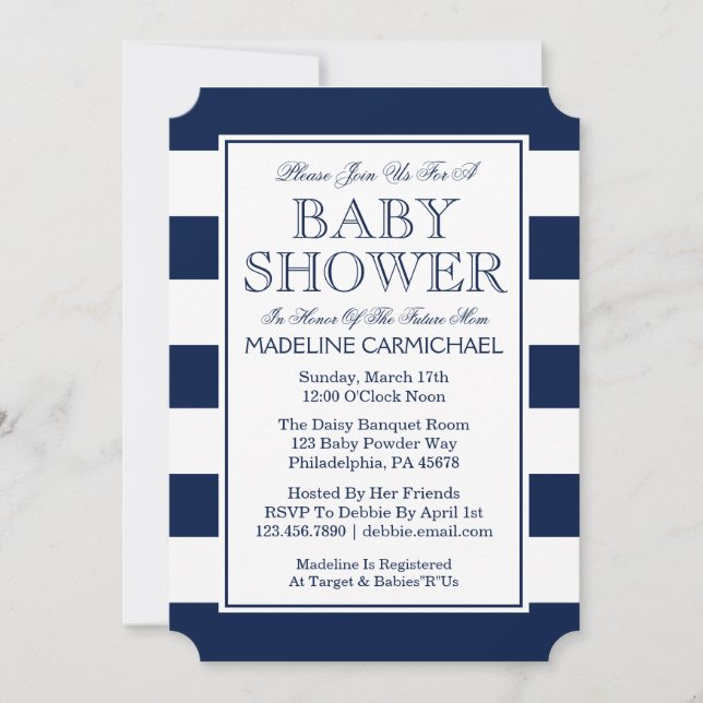 Invitation Baby shower (Devant)