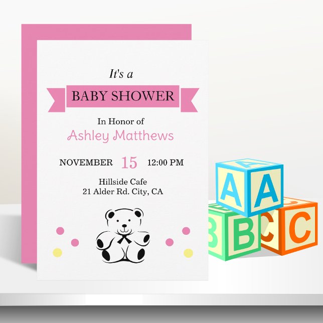 Invitation Baby shower (Créateur téléchargé)