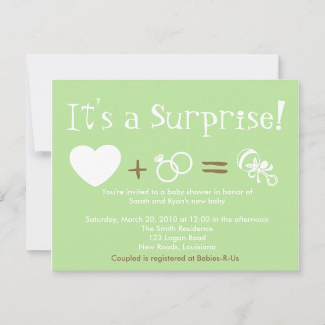 Invitation Baby shower (Devant)