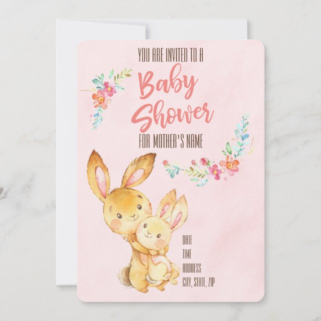 Invitation Baby shower (Devant)