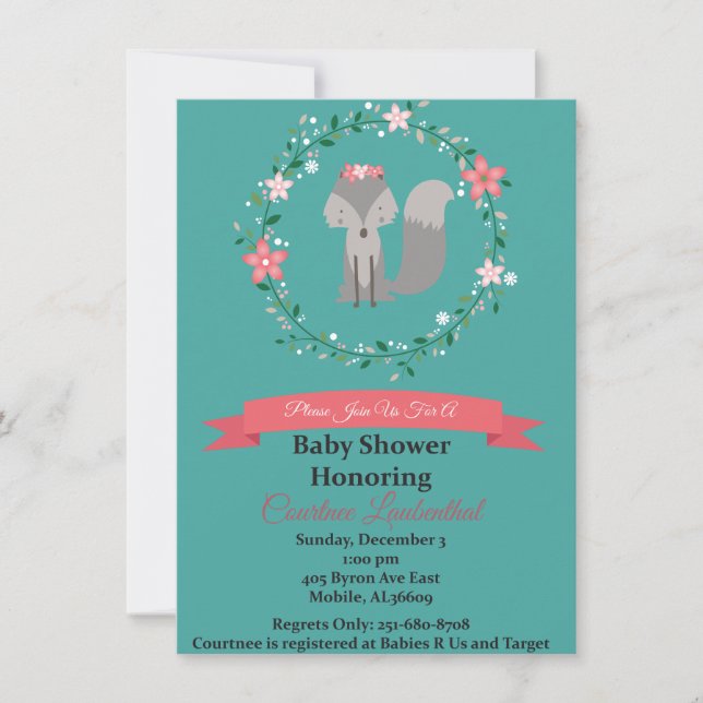 Invitation baby shower (Devant)