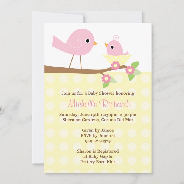 Invitation baby shower (Devant)