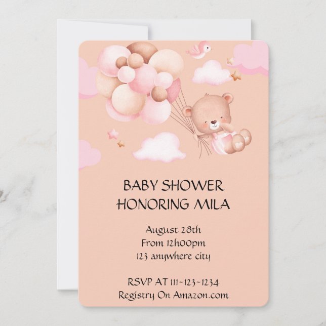 INVITATION BABY SHOWER (Devant)