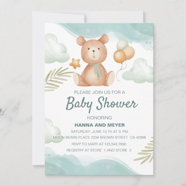 Invitation baby shower (Devant)