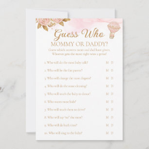 Invitation Baby shower À Ballon À Air Chaud Devinez Qui Activ