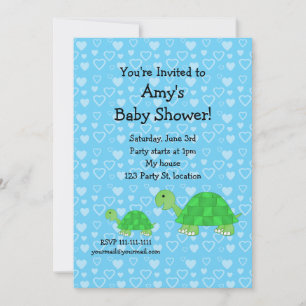 Invitation Baby shower à la tortue