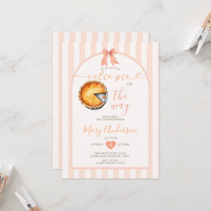 Invitation Baby shower à tarte Cutie