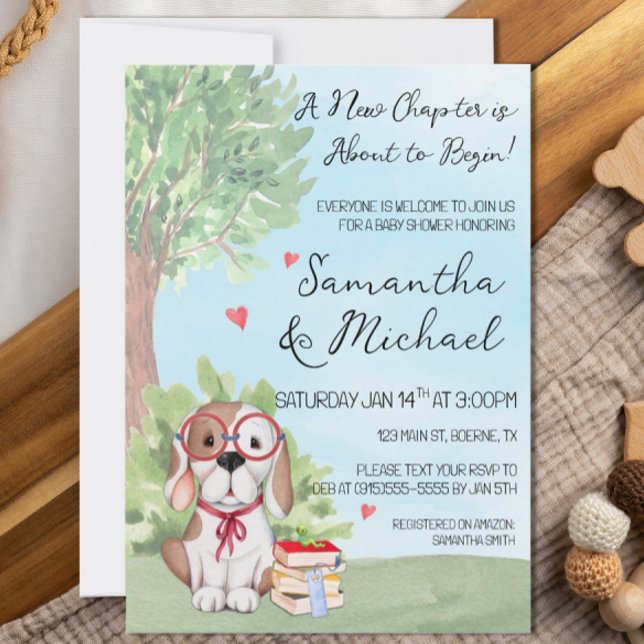 Invitation Baby shower à thème du livre (Storybook Baby Shower Invitation)