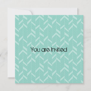 Invitation Baby shower Abstrait Minty Aqua