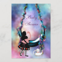 Baby shower accrochant de lune d'Alice et de
